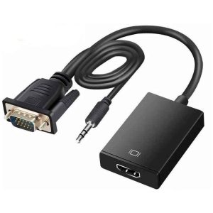 Adaptateur VGA vers HDMI Actif avec Audio & Alimentation USB