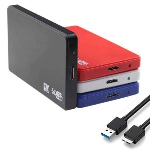 Boîtier USB 3.0 pour disque 2,5″ – Sans vis, Plug‑n‑Play