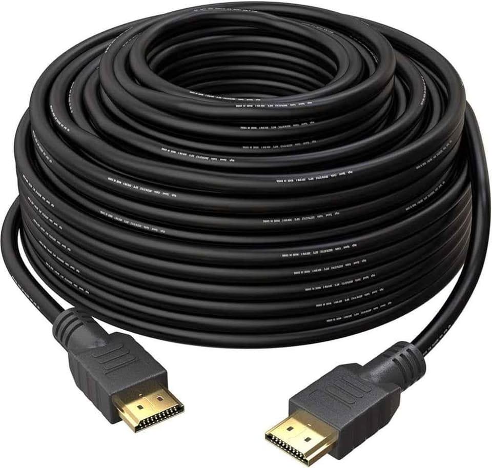 Câble HDMI 30 mètres – 4K UHD, Full HD 1080p, 3D, ARC, Ethernet – Haute Performance Longue Distance