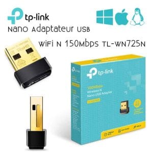 Clé Wi-Fi TP-Link 150 Mbps – Adaptateur USB Nano sans Fil 2.4 GHz