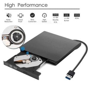 Lecteur/Graveur DVD‑CD Externe USB 3.0