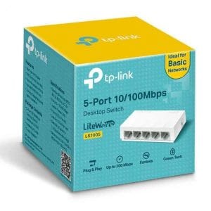 Switch 5 ports TP‑Link  10/100 Mbps