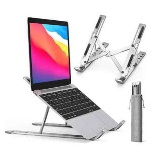 Support pour Ordinateur Portable en Alliage d'Aluminium – Réglable, Solide et Ergonomique