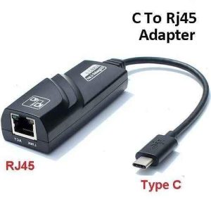 Adaptateur USB Type-C vers RJ45 Ethernet – Réseau Filaire Haut Débit