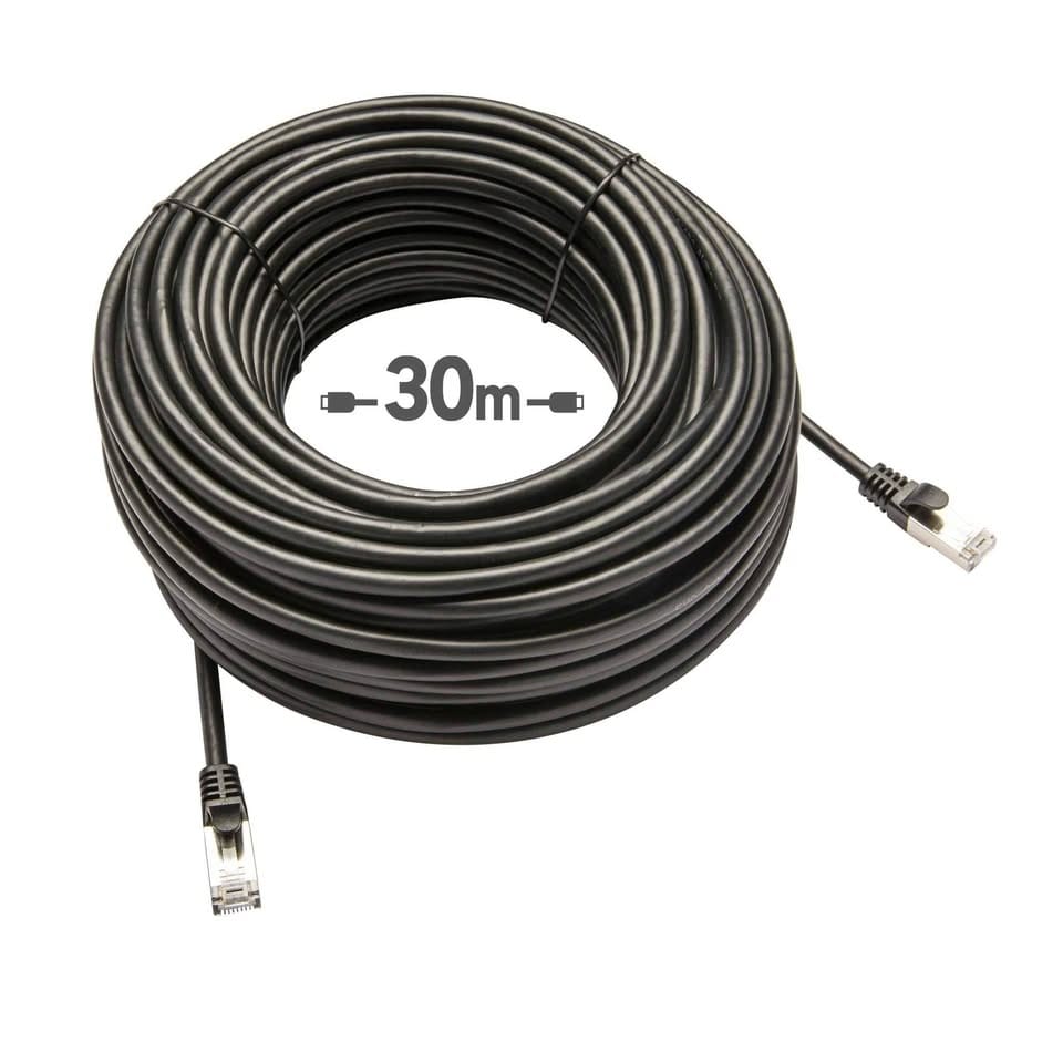 Câble RJ45 Ethernet Cat6 – 30 mètres – Longue portée réseau haut débit