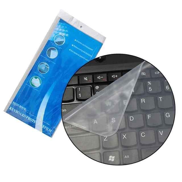 Protège-Clavier Universel pour Ordinateur Portable 14’’ – Silicone Transparent
