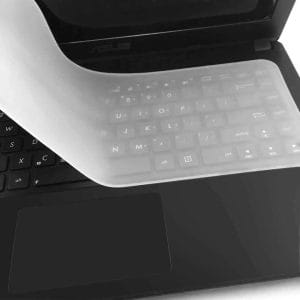 Protège-Clavier Universel 15’’ – Silicone Transparent pour Ordinateur Portable