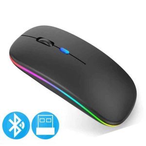 Souris Sans Fil HP Rechargeable – Double Connexion Bluetooth & USB Dongle