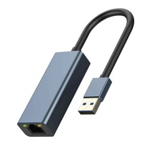 Adaptateur USB 3.0 vers Ethernet Gigabit 1000 Mbps – Boîtier Aluminium