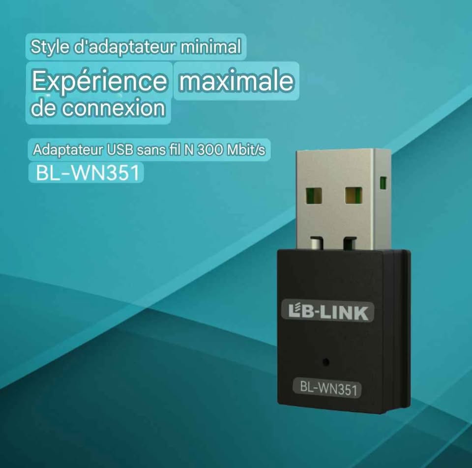 Clé WiFi LB-LINK 300 Mbps – Connexion Sans Fil Rapide et Stable
