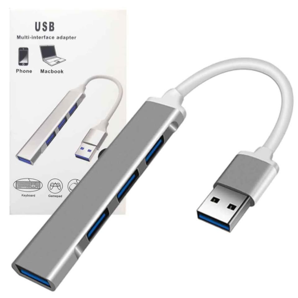 Hub USB 3.0 4 Ports en Aluminium – Ultra-Rapide et Élégant