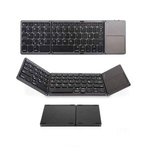 Clavier Bluetooth pliable avec pavé tactile – Compact, sans fil et portable